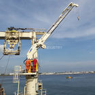 2.5t 22m Ship Deck Cranes ABS BV CCS RMRS Certificate Foldable And Telescopic